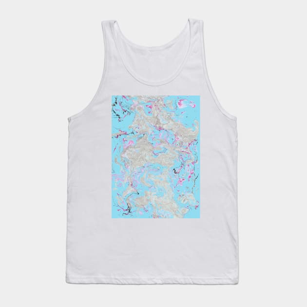 Smoke and Mirrors Abstract Painting Tank Top by MarbleCloud